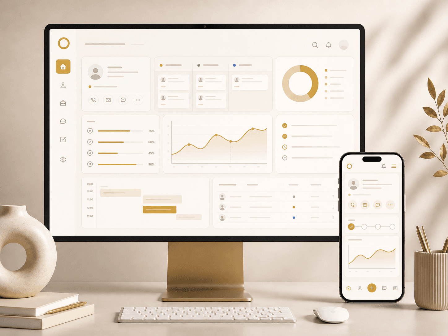 Sistema customizado com painel de registros e acompanhamento comercial